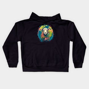 Sheep Earth Day Kids Hoodie